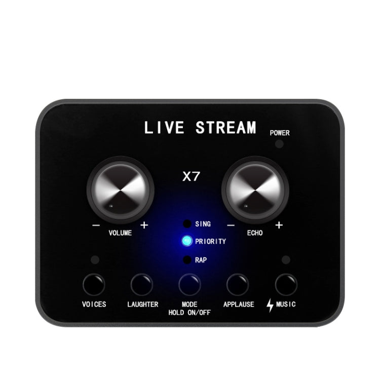 Scheda audio X7 Cambia voce Telefono cellulare e computer compatibile con la scheda audio live del microfono per chiamate vocali elettroniche esterne