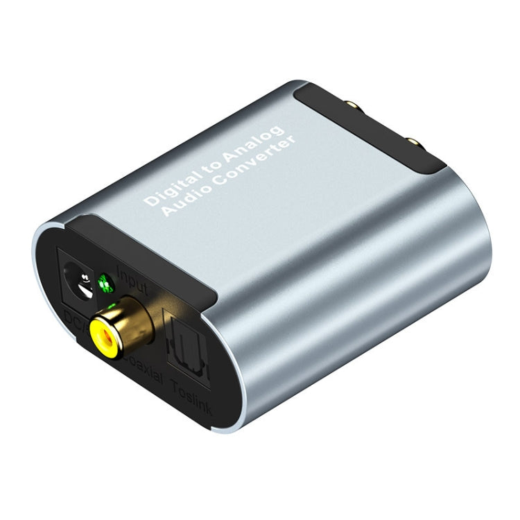 Convertitore audio digitale-analogico R/L HW-25DA con decodificatore audio SPDIF jack da 3,5 mm con, Fiber Optic+USB Cable, SPDIF+USB Cable
