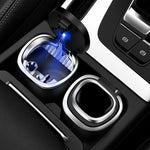 Posacenere per auto da 2 pezzi con coperchio appeso invisibile con posacenere per auto con luce a LED, 2 PCS Car Ashtray