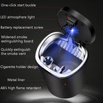 Posacenere per auto da 2 pezzi con coperchio appeso invisibile con posacenere per auto con luce a LED, 2 PCS Car Ashtray