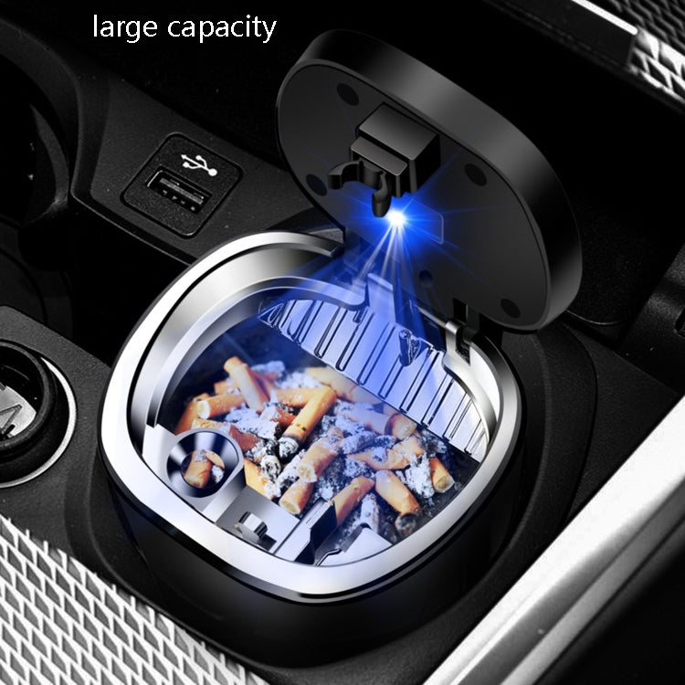 Posacenere per auto da 2 pezzi con coperchio appeso invisibile con posacenere per auto con luce a LED, 2 PCS Car Ashtray