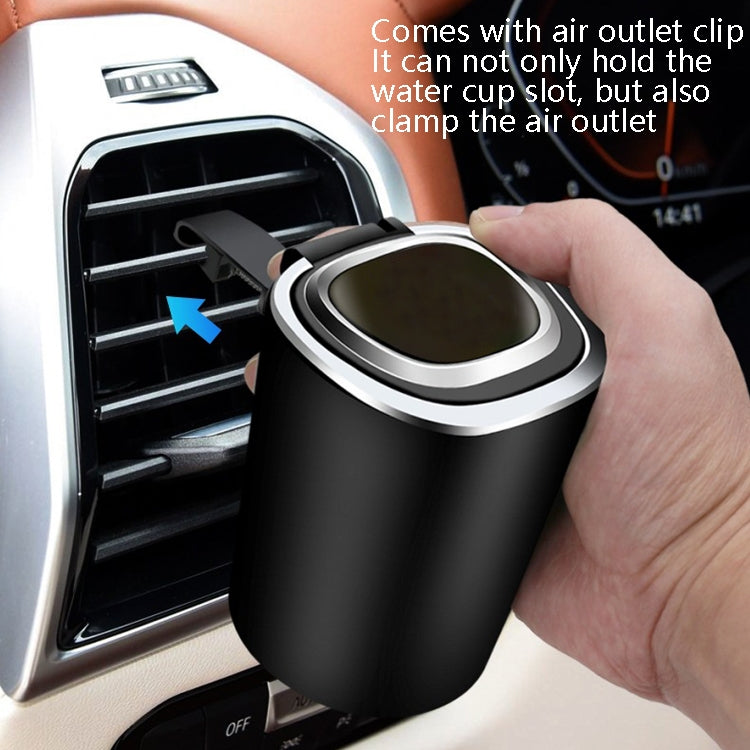 Posacenere per auto da 2 pezzi con coperchio appeso invisibile con posacenere per auto con luce a LED, 2 PCS Car Ashtray