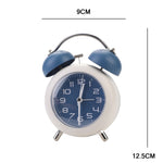 Sveglia meccanica digitale da tavolo in metallo da camera da letto Orologio silenzioso da soggiorno con luce notturna, Green, Blue, Coffee Color, Pink