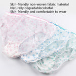 2 borse Biancheria intima usa e getta per donne incinte Biancheria intima di carta con fondo in cotone materno dopo il parto non tessuto, consegna casuale a colori, M, L, XL, XXL, XXXL