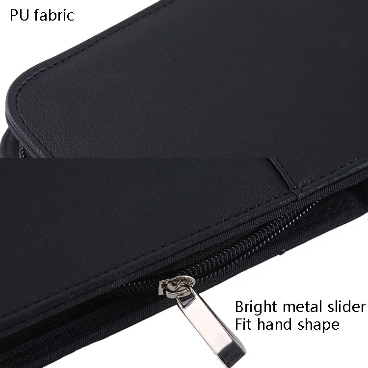 Cartella in pelle per borsa da lavoro con cerniera portatile multifunzionale KC601 A4, stile:, No Chargeable No Calculator No Memo Pad (Black), No Chargeable No Calculator No Memo Pad (Dark Blue), No Chargeable No Calculator No Memo Pad (Gray)         ...