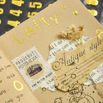 Set di 10 set di adesivi alfanumerici per conti manuali, Bronze Physical Letter, Bronze Cartoon Letter, Bronze Number, Hot Silver Physical Letter, Hot Silver Cartoon Letter, Hot Silver Number
