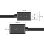 3 pezzi Jasoz USB maschio a femmina cavo dati di estensione con nucleo in rame privo di ossigeno, Black 0.5m, Black 1m, Black 1.5m, Black 2m, Black 3m, Black 5m, Dark Blue 0.5m, Dark Blue 1m, Dark Blue 1.5m, Dark Blue 2m, Dark Blue 3m, Dark Blue 5m    ...