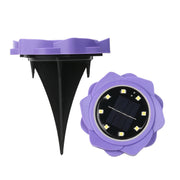 Set 2 lampade solari da giardino 8 LED impermeabili