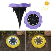Set 2 lampade solari da giardino 8 LED impermeabili