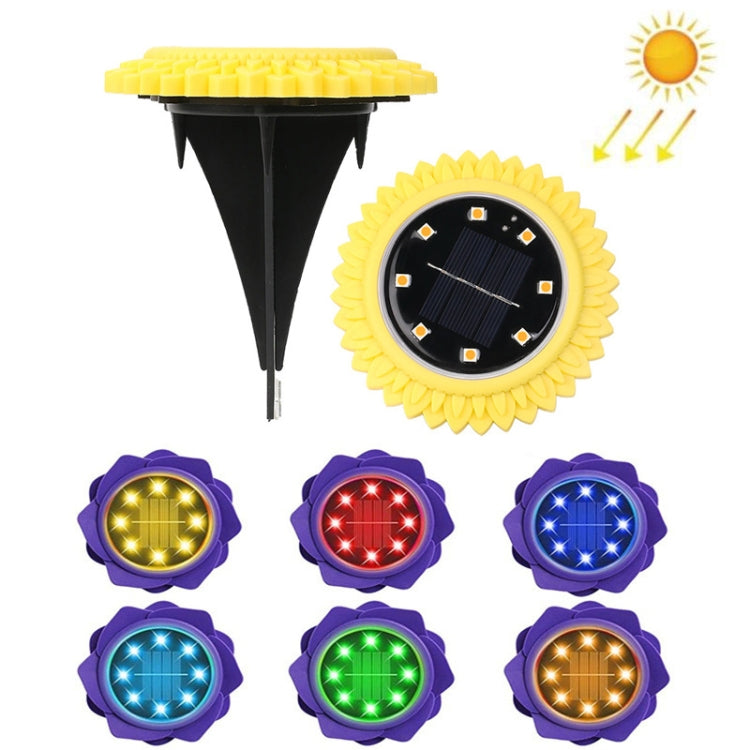 Set 2 lampade solari da giardino 8 LED impermeabili