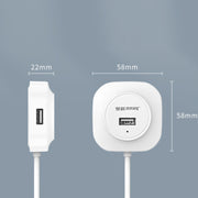 Jasoz USB 2.0 ad alta velocità HUB a 4 porte da 1 a 4 docking HUB, Black 0.3m, Black 0.5m, Black 1.2m, White 0.3m, White 0.5m, White 1.2m