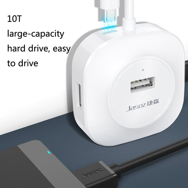 Jasoz USB 2.0 ad alta velocità HUB a 4 porte da 1 a 4 docking HUB, Black 0.3m, Black 0.5m, Black 1.2m, White 0.3m, White 0.5m, White 1.2m