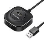 Jasoz USB 2.0 ad alta velocità HUB a 4 porte da 1 a 4 docking HUB, Black 0.3m, Black 0.5m, Black 1.2m, White 0.3m, White 0.5m, White 1.2m