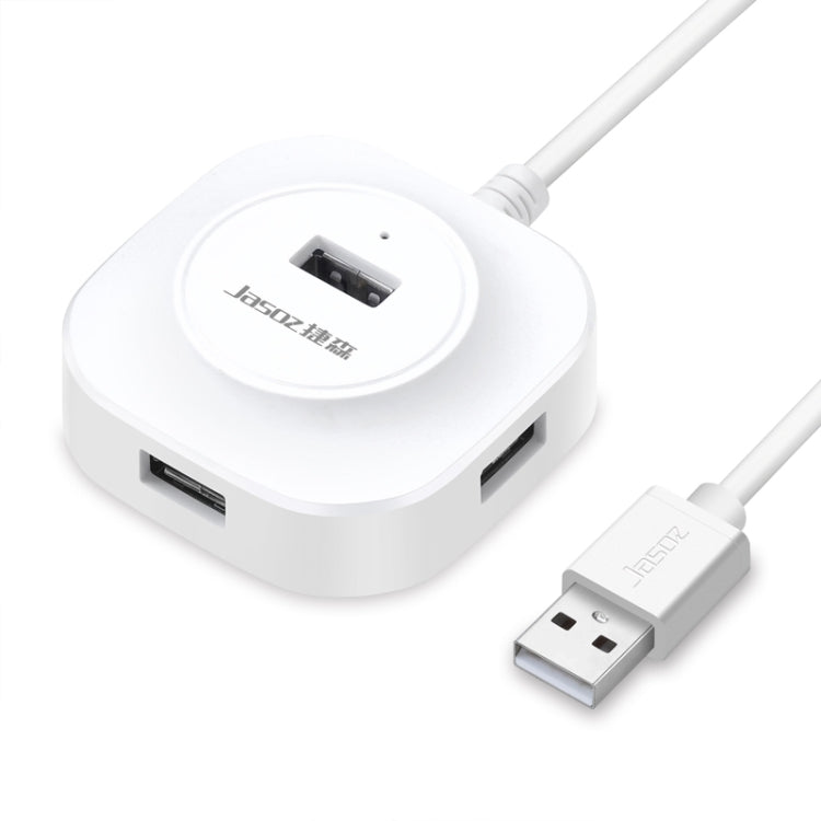 Jasoz USB 2.0 ad alta velocità HUB a 4 porte da 1 a 4 docking HUB, Black 0.3m, Black 0.5m, Black 1.2m, White 0.3m, White 0.5m, White 1.2m