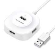 Jasoz USB 2.0 ad alta velocità HUB a 4 porte da 1 a 4 docking HUB, Black 0.3m, Black 0.5m, Black 1.2m, White 0.3m, White 0.5m, White 1.2m