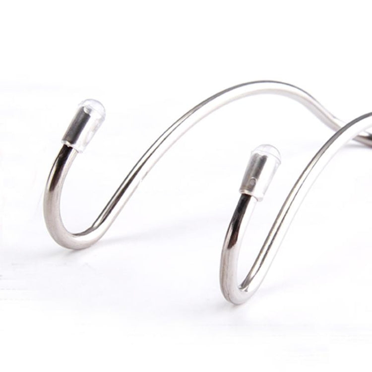 Clip per seggiolino auto in metallo per autoveicoli Gancio per poggiatesta automatico Supporto per borsa per borsa per auto Borsa in tessuto per riporre la spesa Chiusura automatica, Silver