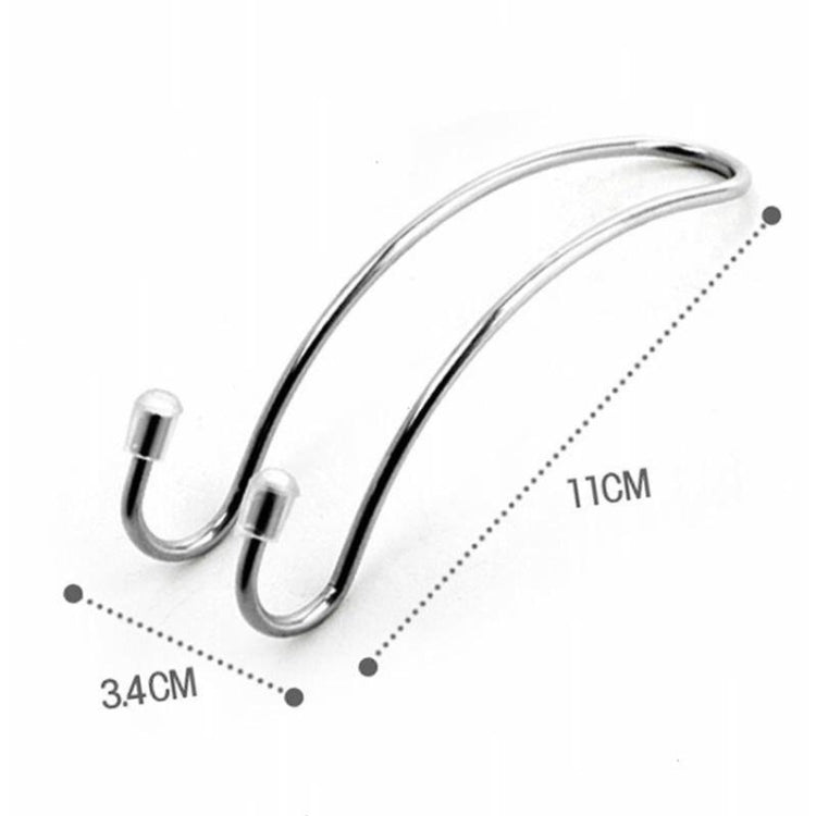 Clip per seggiolino auto in metallo per autoveicoli Gancio per poggiatesta automatico Supporto per borsa per borsa per auto Borsa in tessuto per riporre la spesa Chiusura automatica, Silver