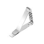 30 pezzi clip per tovaglia in acciaio inossidabile morsetto da tavolo triangolare clip flessibile da picnic, 30 PCS(Classic ), 30 PCS (Wave)