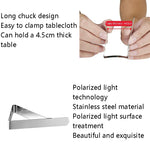 30 pezzi clip per tovaglia in acciaio inossidabile morsetto da tavolo triangolare clip flessibile da picnic, 30 PCS(Classic ), 30 PCS (Wave)