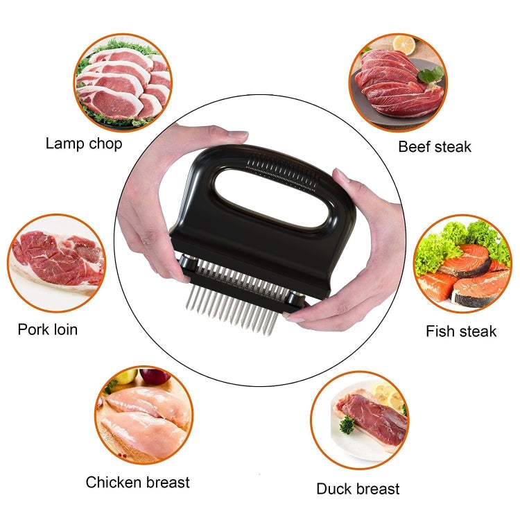 48 Pneumatizzatore Con Manico Carne Tenera Utensili Per Artigli Utensile Da Cucina Barbecue Carne, 48-pin  20A48