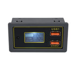 Tabella di elettricità di tensione CC per auto Batteria 12/24V Batteria al piombo-acido Girare Display di carica rapida USB 5V, Car DC Voltage Electricity Table