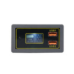 Tabella di elettricità di tensione CC per auto Batteria 12/24V Batteria al piombo-acido Girare Display di carica rapida USB 5V, Car DC Voltage Electricity Table