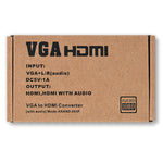 Convertitore da VGA a HDMI HW-2217 con convertitore da computer host a HD audio