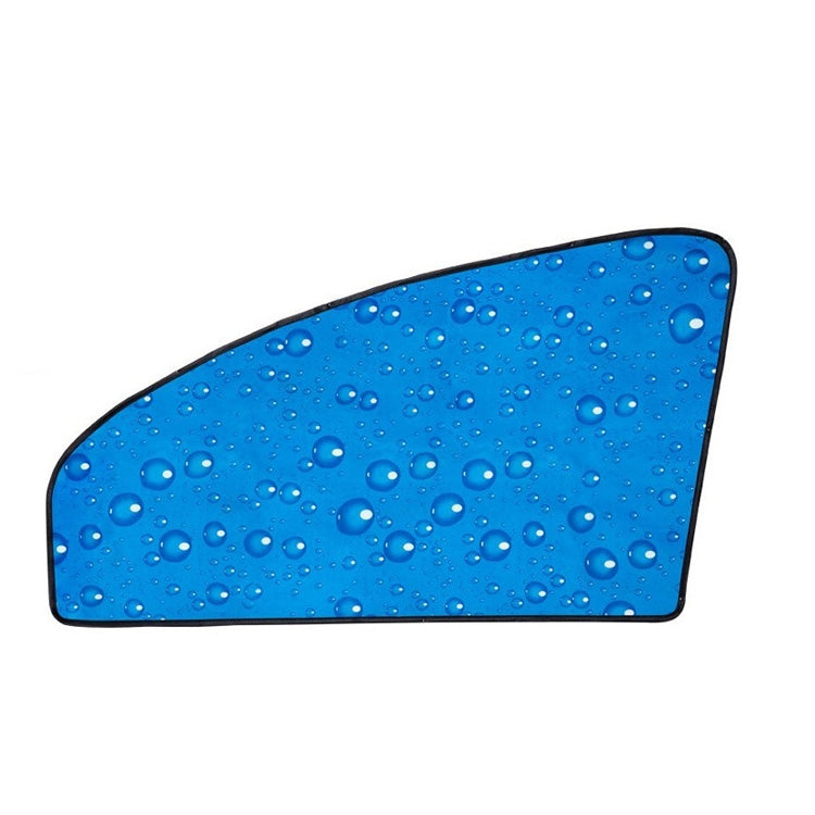 4 PZ R-2938 Protezione solare monostrato Tenda parasole magnetica per auto Veicolo Goccia d'acqua, Blue Right, Blue Left, Blue Rear