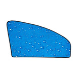 4 PZ R-2938 Protezione solare monostrato Tenda parasole magnetica per auto Veicolo Goccia d'acqua, Blue Right, Blue Left, Blue Rear