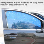4 PZ R-2938 Protezione solare monostrato Tenda parasole magnetica per auto Veicolo Goccia d'acqua, Blue Right, Blue Left, Blue Rear