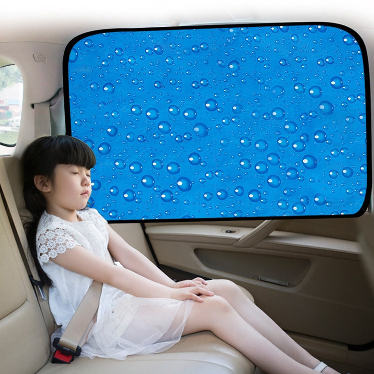4 PZ R-2938 Protezione solare monostrato Tenda parasole magnetica per auto Veicolo Goccia d'acqua, Blue Right, Blue Left, Blue Rear