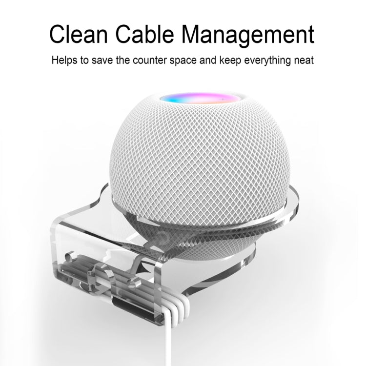 Staffa acrilica da parete per Apple HomePod Mini