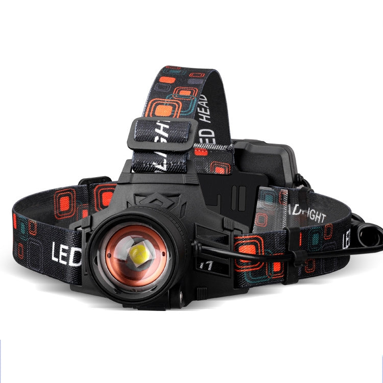 T40 P50 lampada perline faro USB ricaricabile zoom esterno forte faro, specifica:, Without Battery