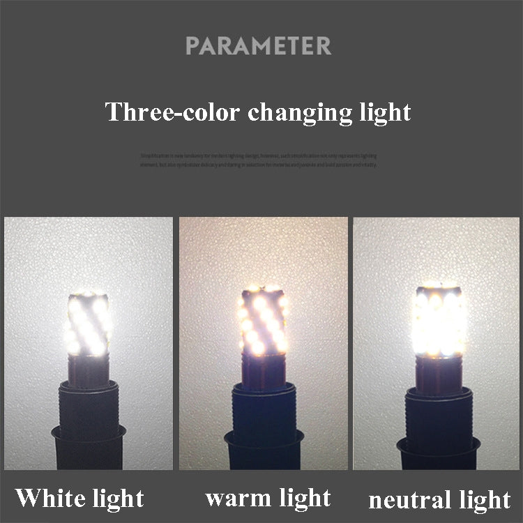 3 PCS No Flicker Corn Light Lampadina a vite Lampadina, 12W-E27  White Light Home Style, 12W-E27  Warm Light  Home Style, 12W-E27  Three-color Light Home Style, 12W-E27  Neutral Light Home Style, 12W-E27  White Light Engineering                        ...