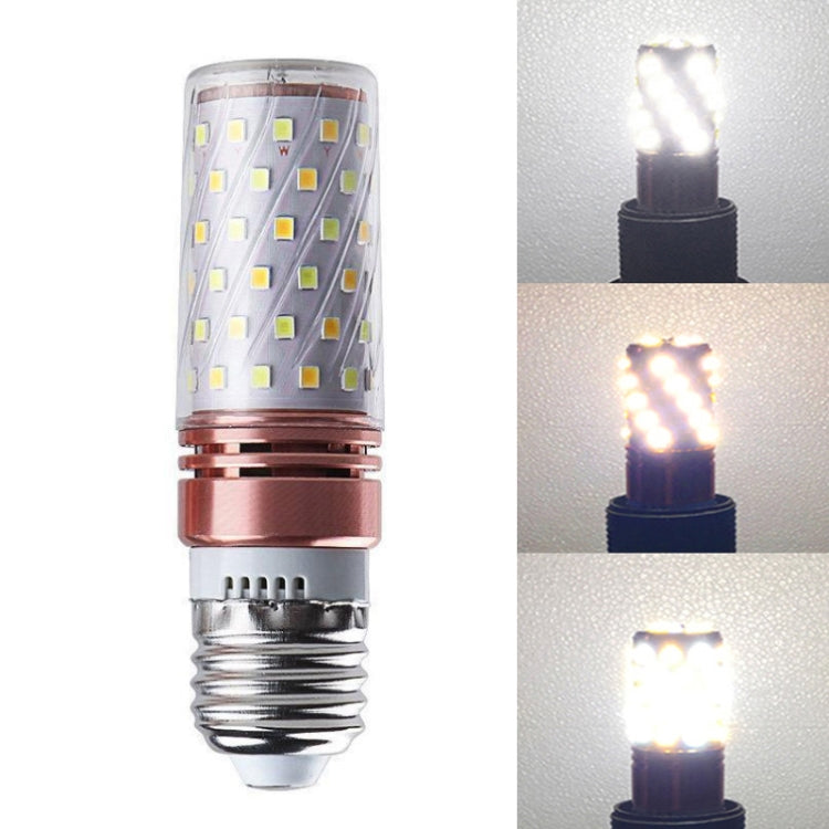 3 PCS No Flicker Corn Light Lampadina a vite Lampadina, 12W-E27  White Light Home Style, 12W-E27  Warm Light  Home Style, 12W-E27  Three-color Light Home Style, 12W-E27  Neutral Light Home Style, 12W-E27  White Light Engineering                        ...