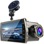 Videoregistratore di guida anteriore e posteriore con visione notturna a doppia lente HD 1080P da 4 pollici, 1080P