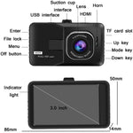 Registratore di guida grandangolare HD 1080P da 3,0 pollici con retromarcia Specifiche dell'immagine:, Normal Definition Single Record（Black）, HD Single Record（Black）, HD Double Record（Black）