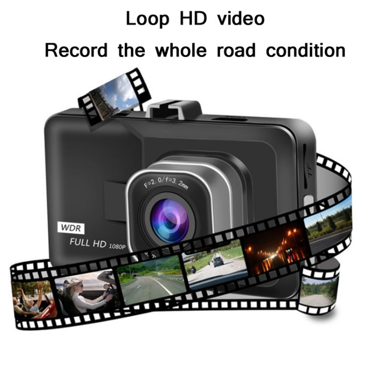 Registratore di guida grandangolare HD 1080P da 3,0 pollici con retromarcia Specifiche dell'immagine:, Normal Definition Single Record（Black）, HD Single Record（Black）, HD Double Record（Black）