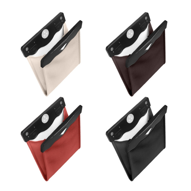 Pasta per appendere la pattumiera per auto con sacco della spazzatura leggero a LED, Paste Black, Paste Brown, Paste Beige, Paste Red