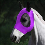 MMZ-001 Maschera da cavallo traspirante Maschera per insetti e zanzare Forniture equestri, Horse Mask (Blue), Horse Mask (Purple), Horse Mask (Rose Red), Horse Mask (Grey), Horse Mask (Black)