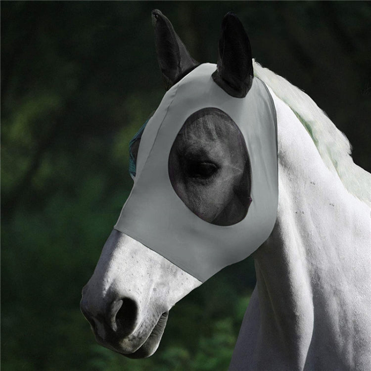 MMZ-001 Maschera da cavallo traspirante Maschera per insetti e zanzare Forniture equestri, Horse Mask (Blue), Horse Mask (Purple), Horse Mask (Rose Red), Horse Mask (Grey), Horse Mask (Black)
