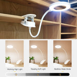 YAGE T102 2W 18LED Touch Switch 3-Level Dimming Clip Lampada da scrivania Protezione degli occhi Luce a LED
