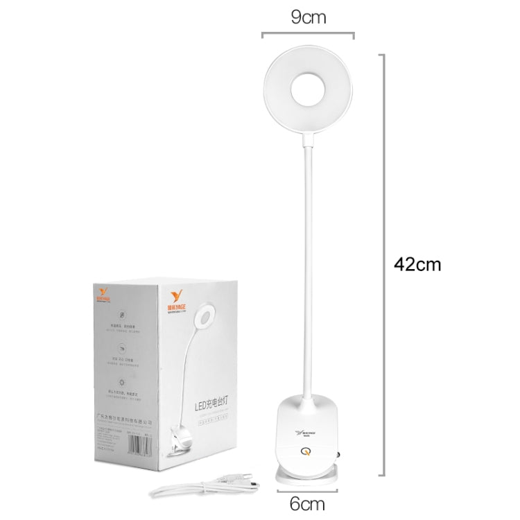 YAGE T102 2W 18LED Touch Switch 3-Level Dimming Clip Lampada da scrivania Protezione degli occhi Luce a LED