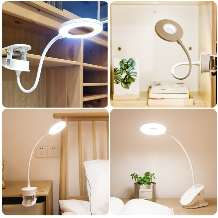 YAGE T102 2W 18LED Touch Switch 3-Level Dimming Clip Lampada da scrivania Protezione degli occhi Luce a LED