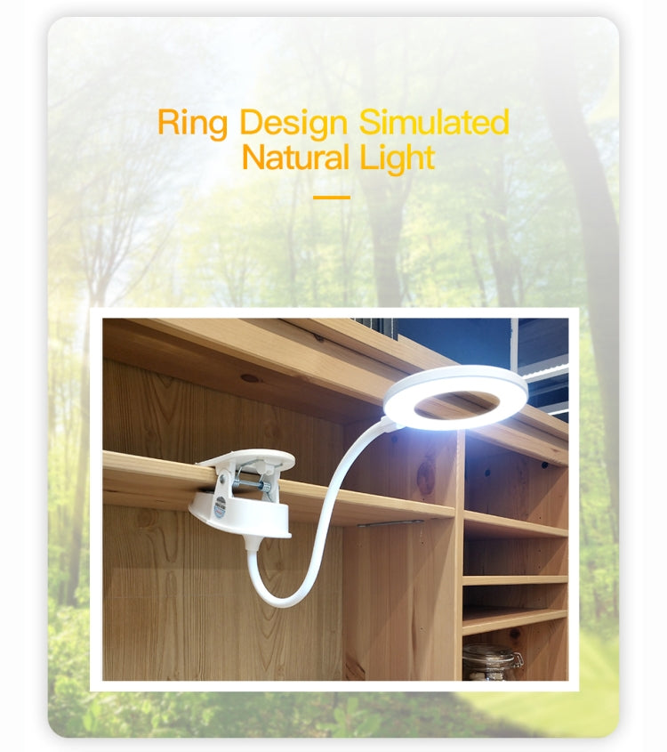 YAGE T102 2W 18LED Touch Switch 3-Level Dimming Clip Lampada da scrivania Protezione degli occhi Luce a LED
