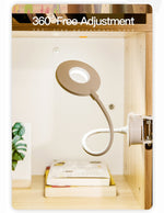 YAGE T102 2W 18LED Touch Switch 3-Level Dimming Clip Lampada da scrivania Protezione degli occhi Luce a LED