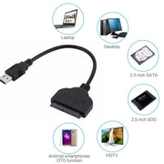 Cavo dati cloud per passeggeri da 2,5 pollici da USB a SATA per trasferimento disco rigido SSD, USB To SATA