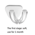 2 PCS Bretelle trasparenti Bretelle dentali Boxe Sport Paradenti Bretelle, First Stage, Second Stage, Third Stage