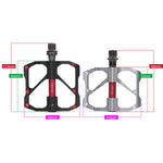 1 paio PROMEND Bicicletta Bici da strada Mountain Bike 3 Palin Cuscinetto a pedale in fibra di carbonio, PD-M86C, PD-R87C