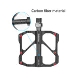 1 paio PROMEND Bicicletta Bici da strada Mountain Bike 3 Palin Cuscinetto a pedale in fibra di carbonio, PD-M86C, PD-R87C